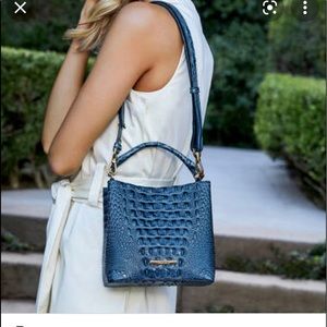 Brahmin Mini Amelia in cobalt blue